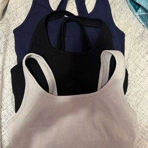 Women's Ribbed Tank Top Set - Black, Navy, Gray